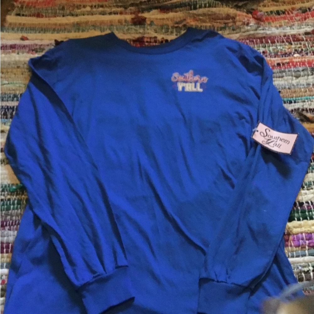 Southern Y’all Southern Chicks Long Sleeve Easter Tee Shirt Women’s Size Large